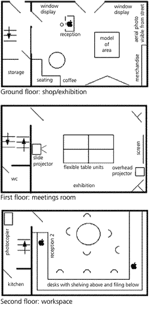 open office layout. Sample layout